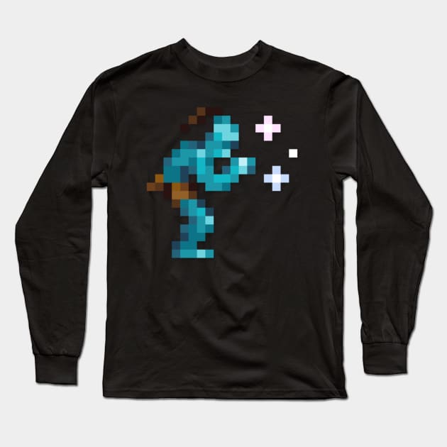 Abe low-res pixelart Long Sleeve T-Shirt by JinnPixel